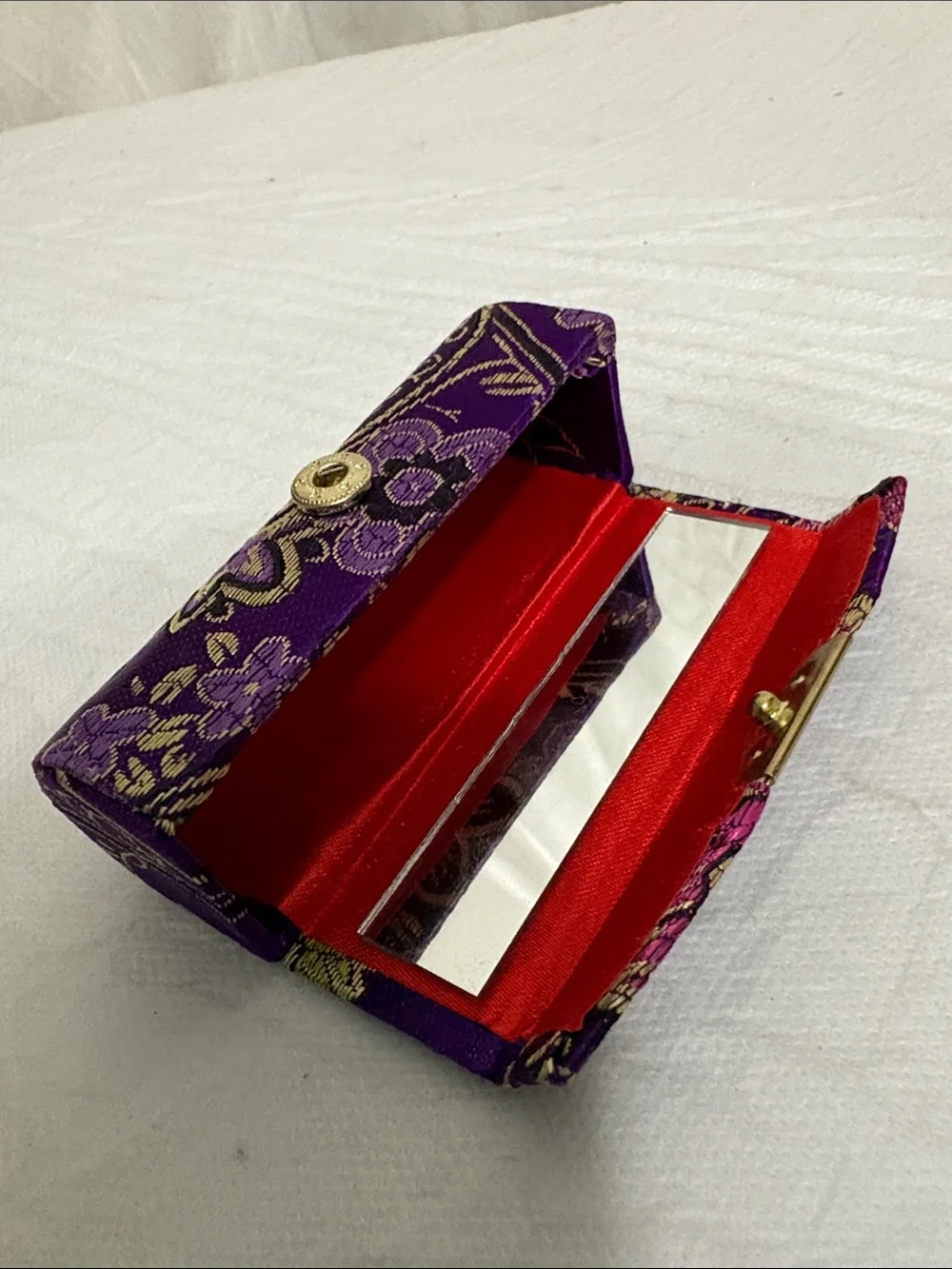 Floral Brocade lipstick case